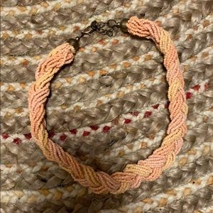 Pink beaded necklace brand new
